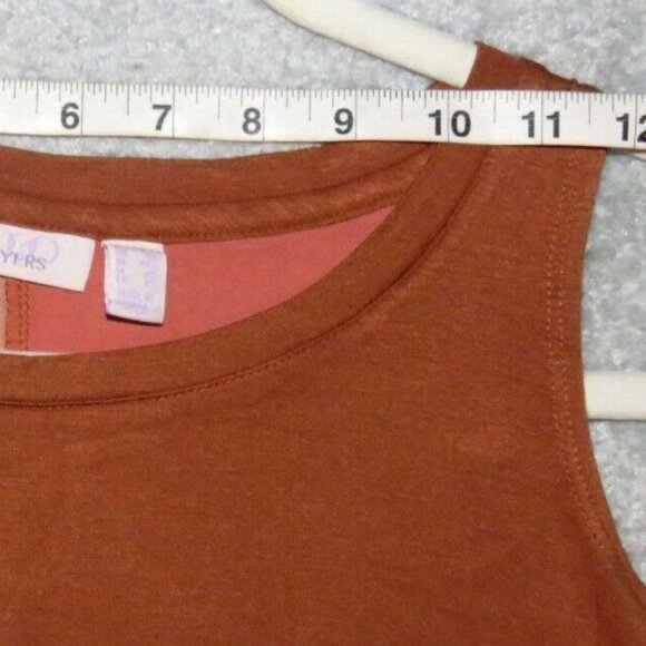 NEW NWOT LOGO Layers Lori Goldstein Color Block Knit Tank Tunic Top Sienna XXS - Picture 11 of 16